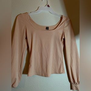 Shein light pink long sleeve top (S)